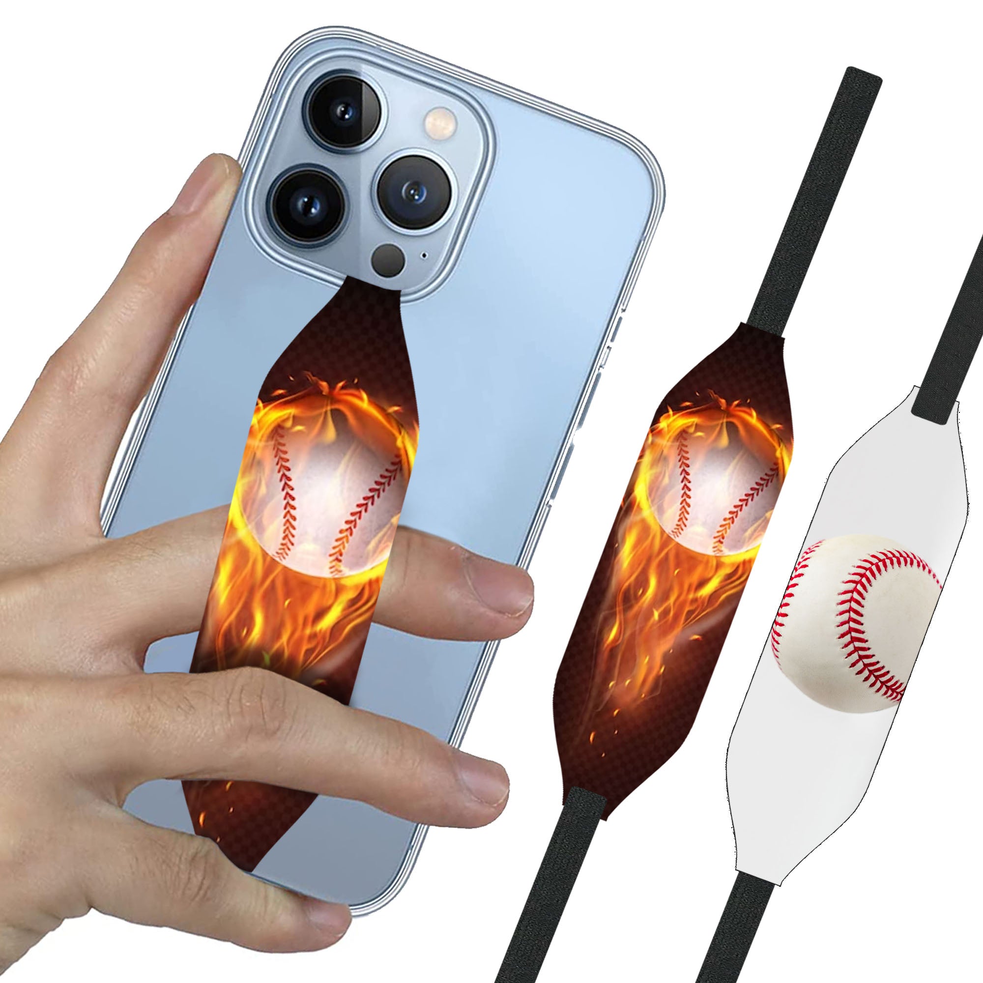  Fire on soft ball Phone Grip - Switch Bands 