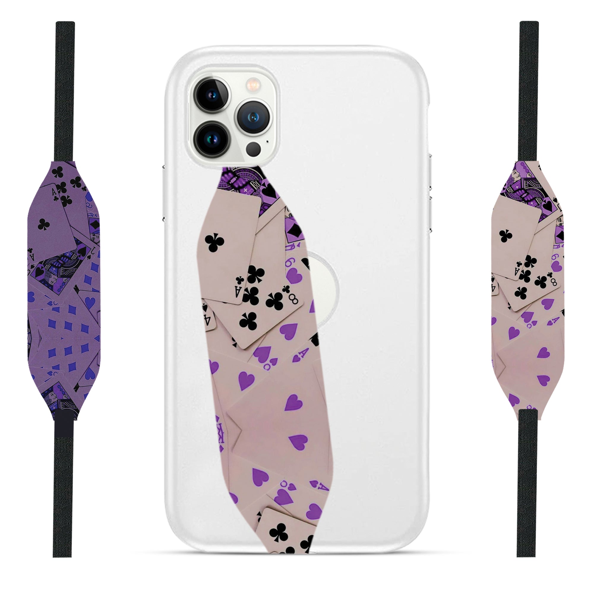 Ace of Spades Cards Phone Case with Strap - Switch Bands 