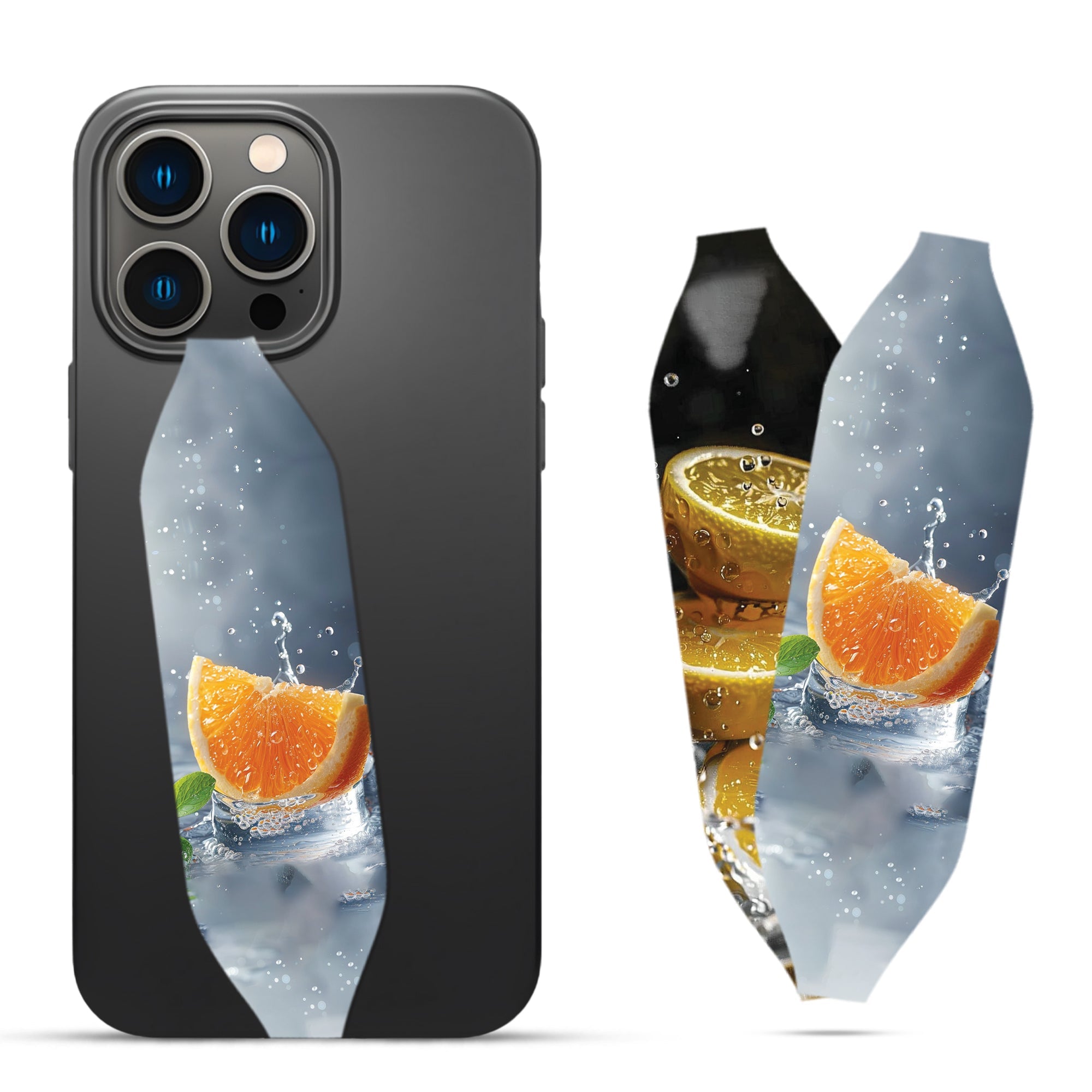 3d orange Phone grip strap - Switch Bands 