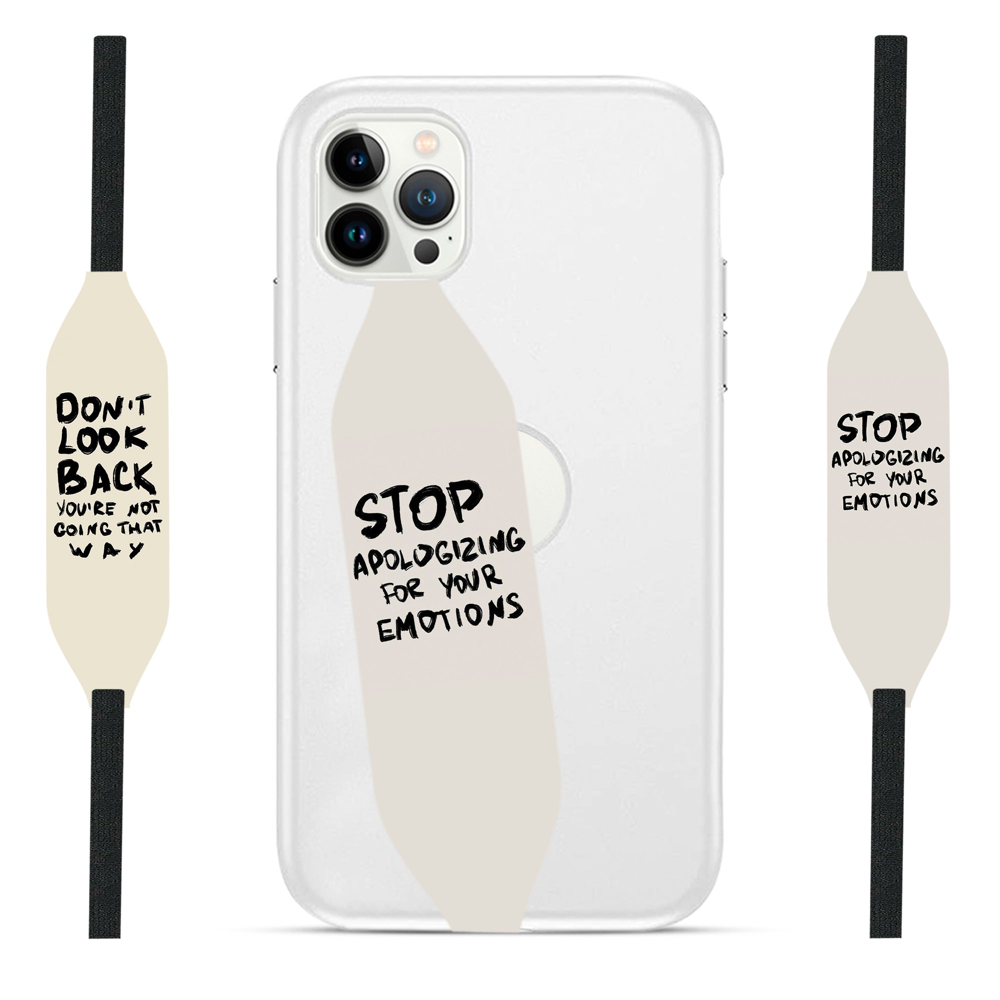 Stop Apologizing for your emotions Cell Phone Strap - Switch Bands 