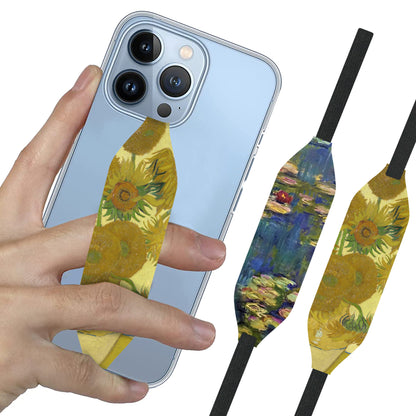 Switchbands Universal Stretchable Phone Hand Straps And Finger Loop For Phone Cases - Water Lilies & Sunflowers
