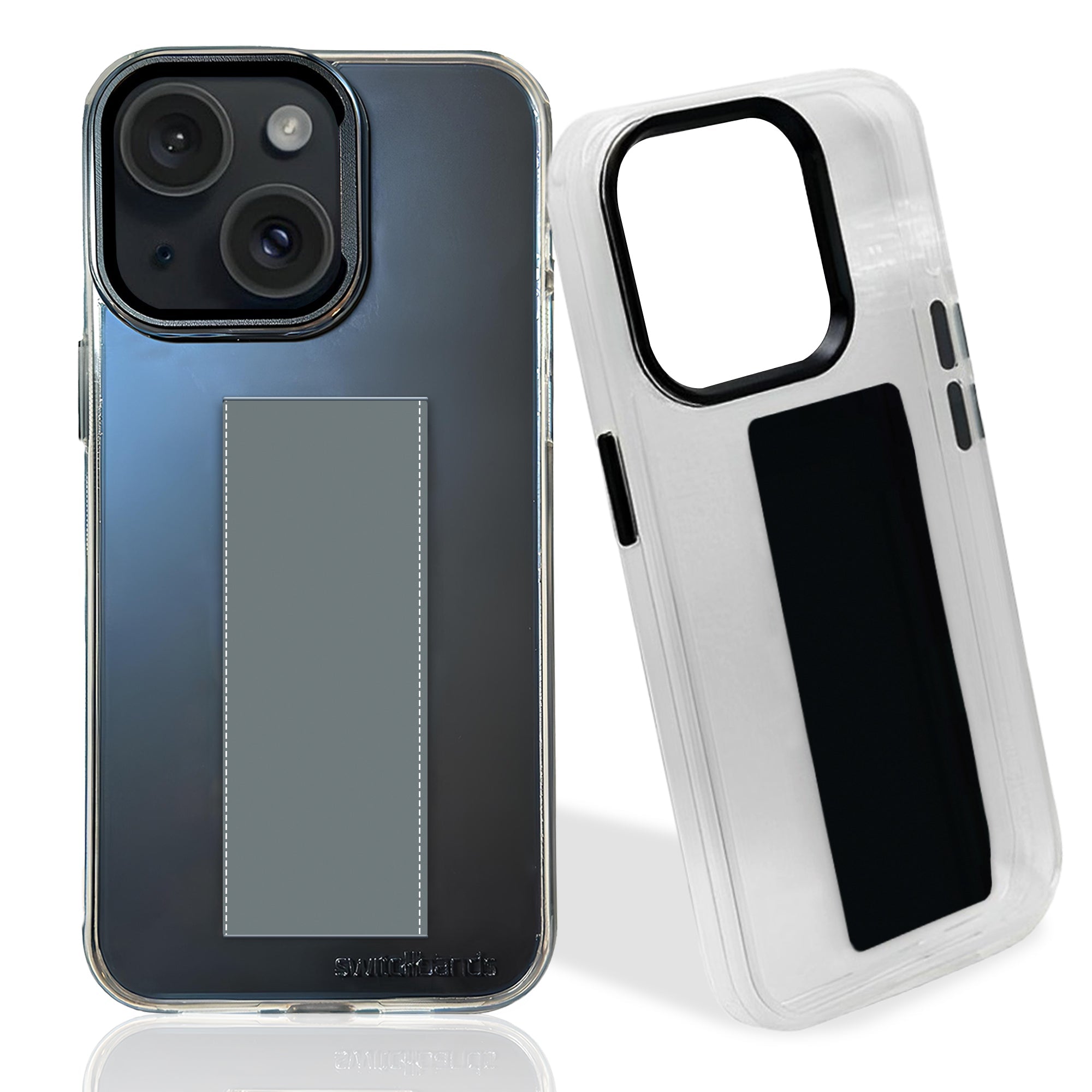 black and grey iPhone case with strap - Switch Bands 