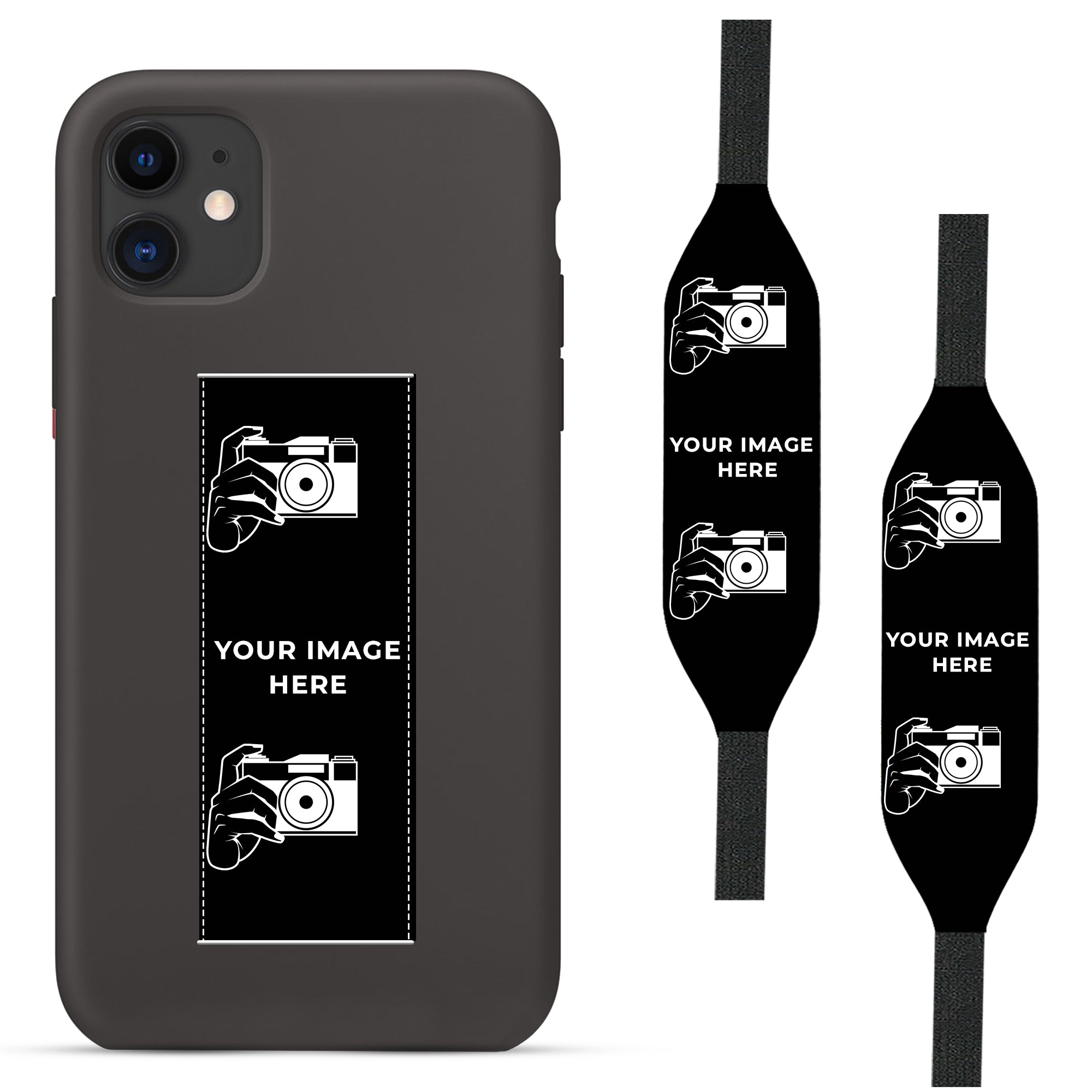 add your image in iPhone Case with strap 