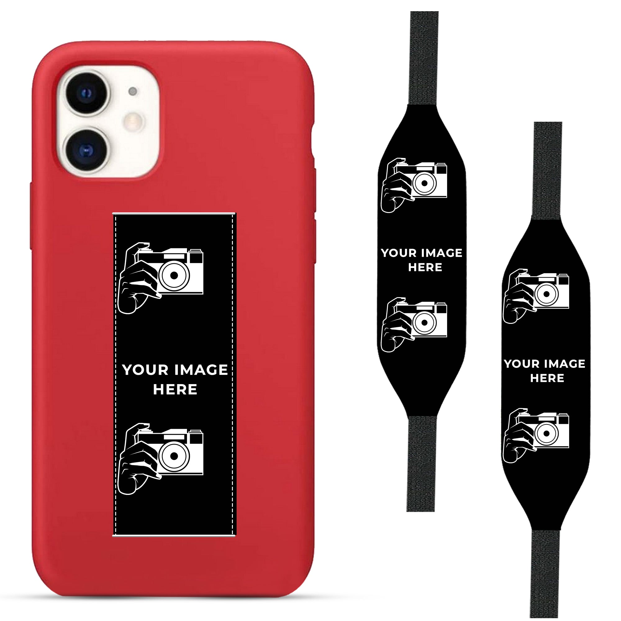 add your image in iPhone Case with strap 