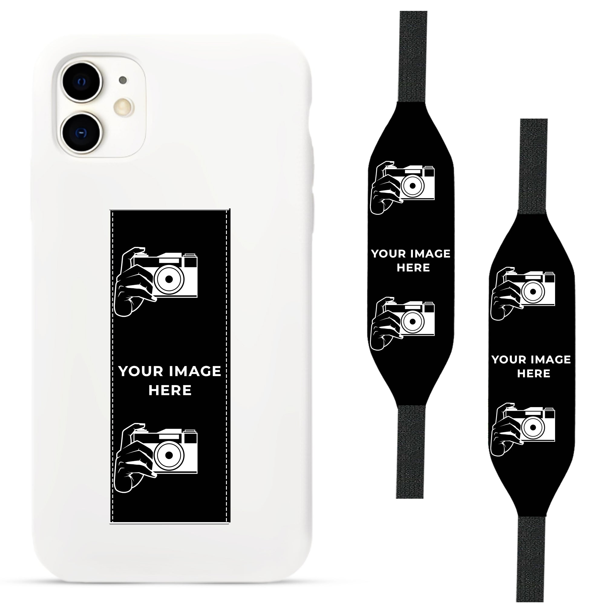 add your image in iPhone Case with strap 