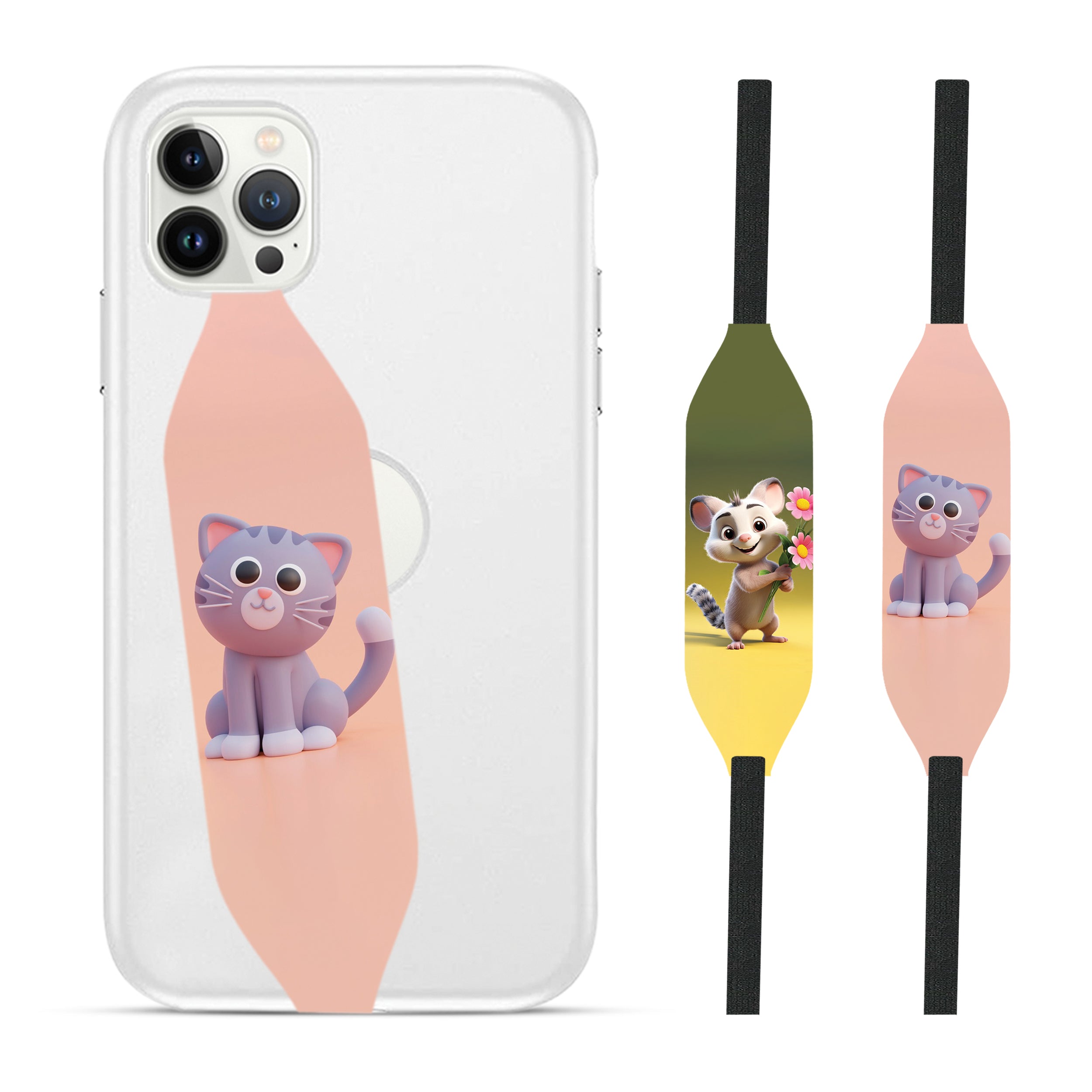 Cute Possum iPhone Wrist Strap - switch bands 
