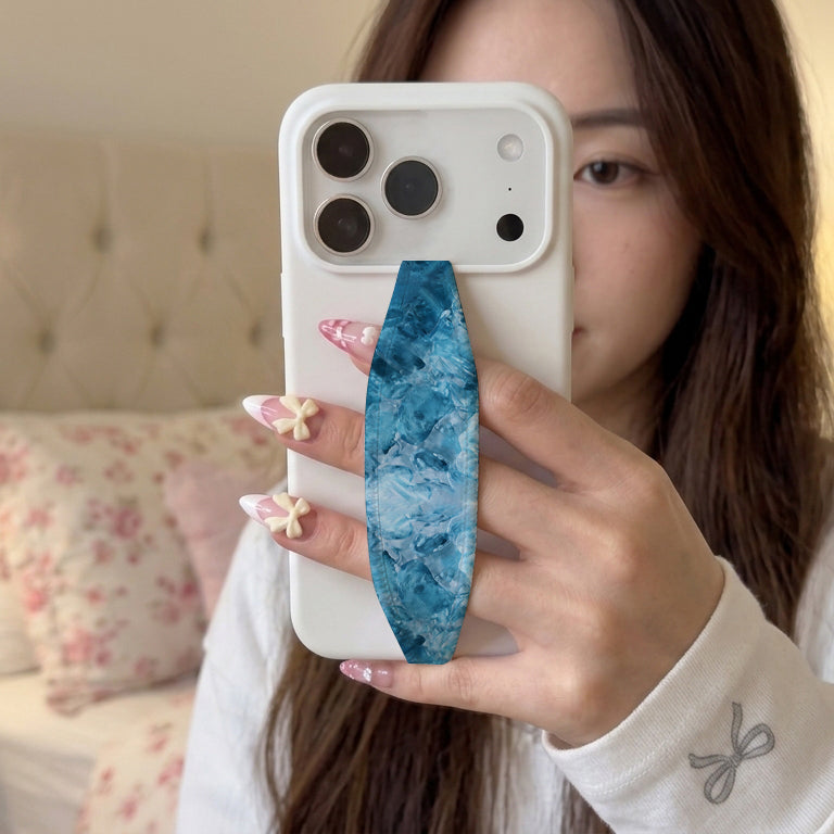 Blue Marble Phone Grip Strap | Adhesive-Free | Switchbands