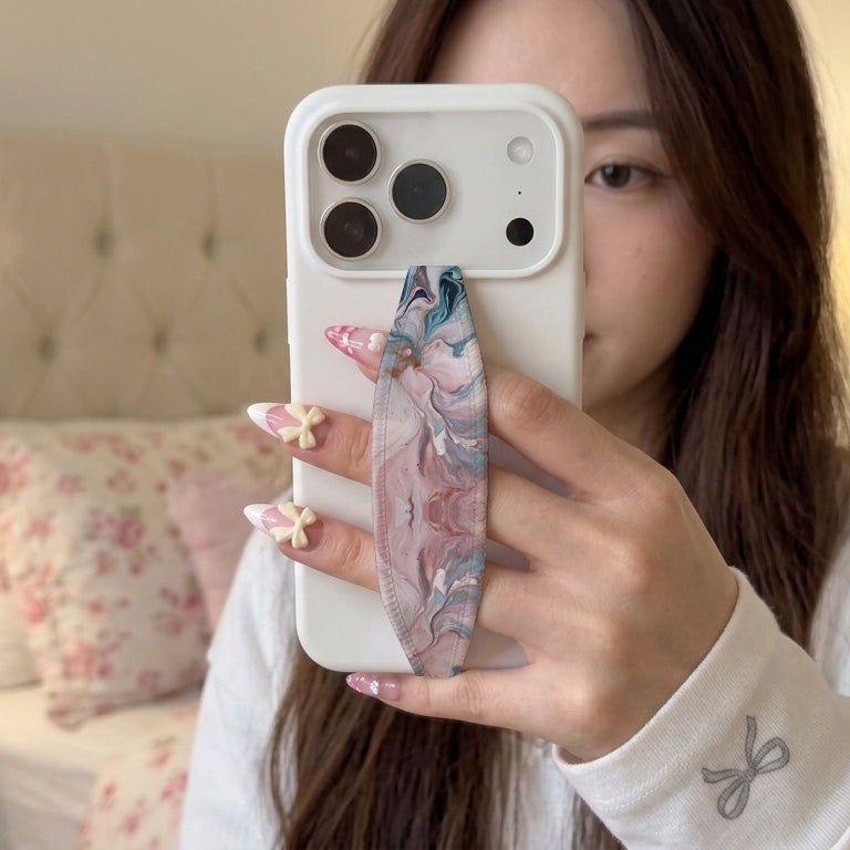Dove Marble Phone Grip Strap | Adhesive-Free | Switchbands