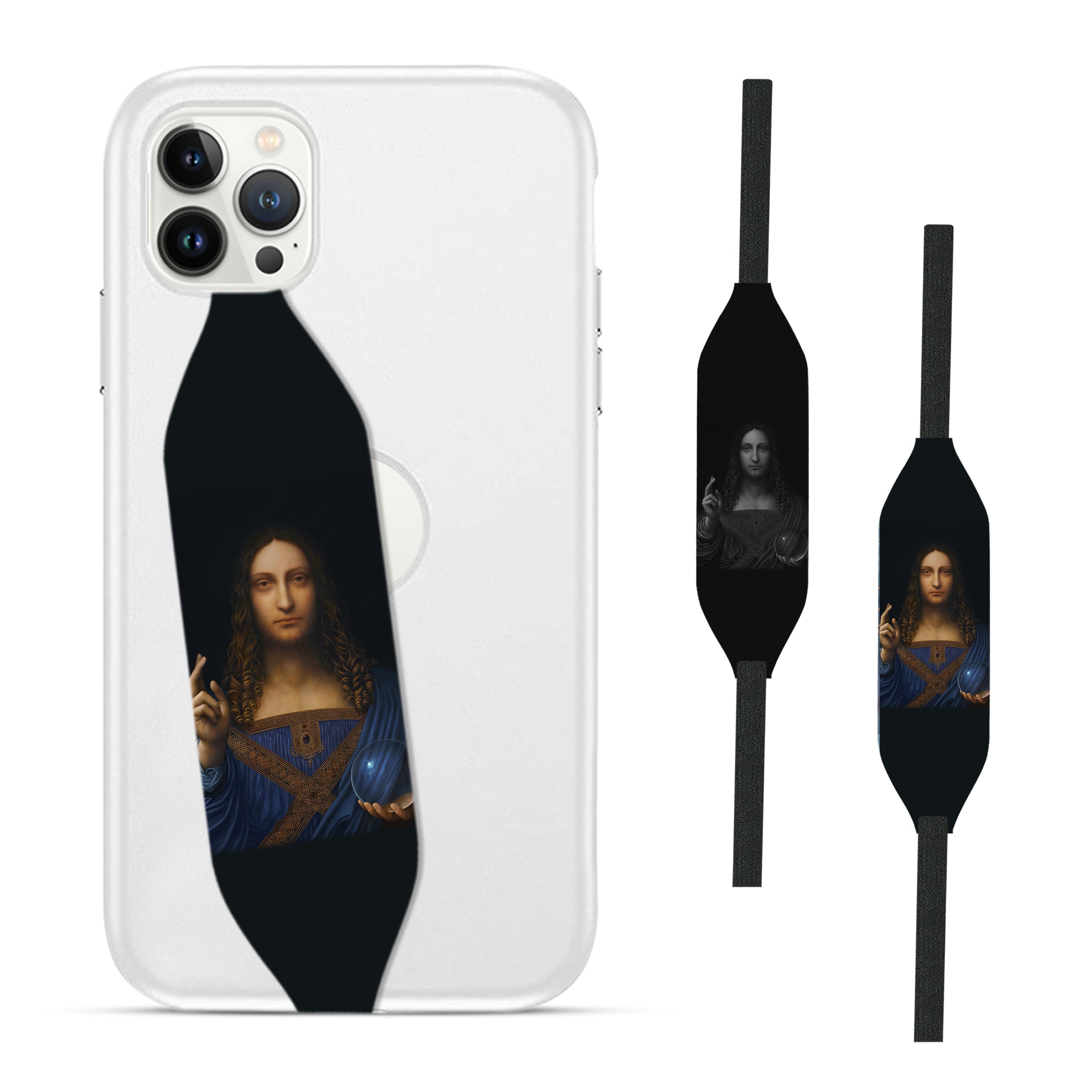 Salvator Mundi painting Phone Grip - Switch Bands  