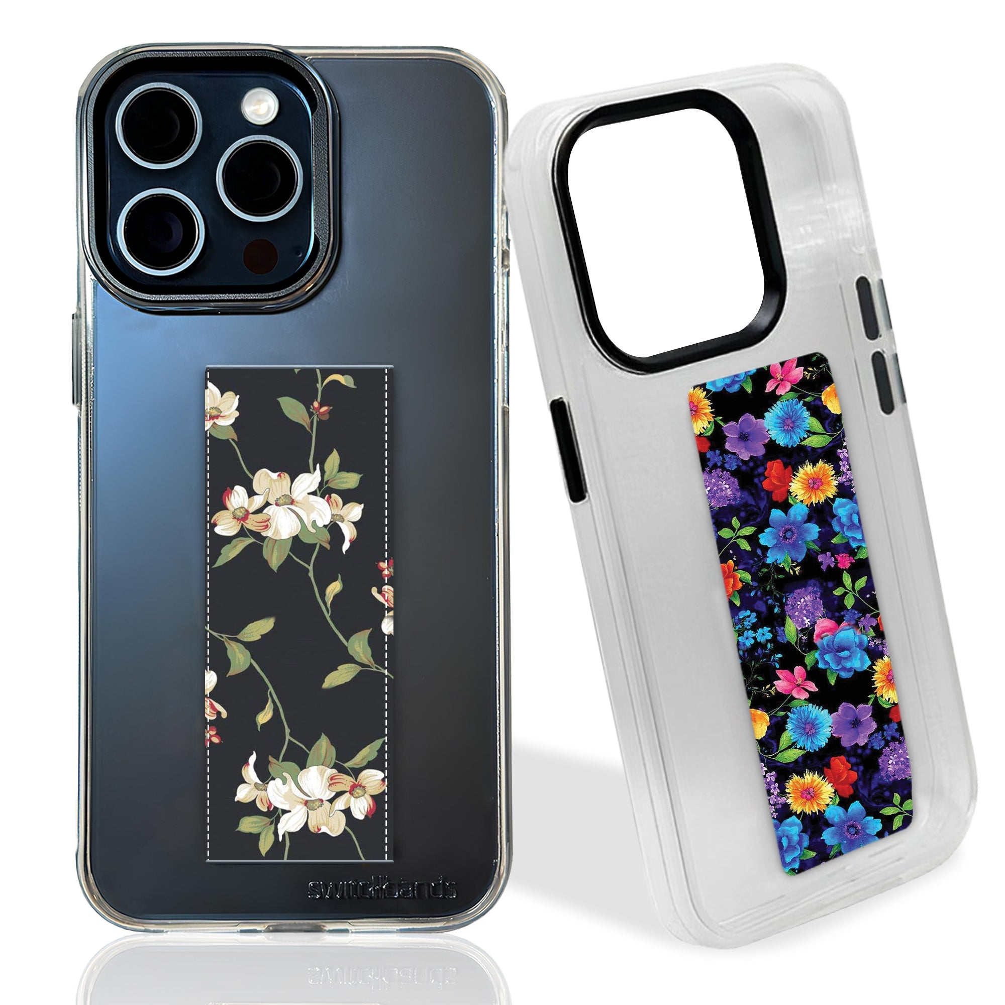 vintage and Blossom iPhone 15 pro case with strap - Switch Bands  