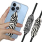 Switchbands Universal Stretchable Phone Hand Straps And Finger Loop For Phone Cases - Leopard & Pink Tie dye